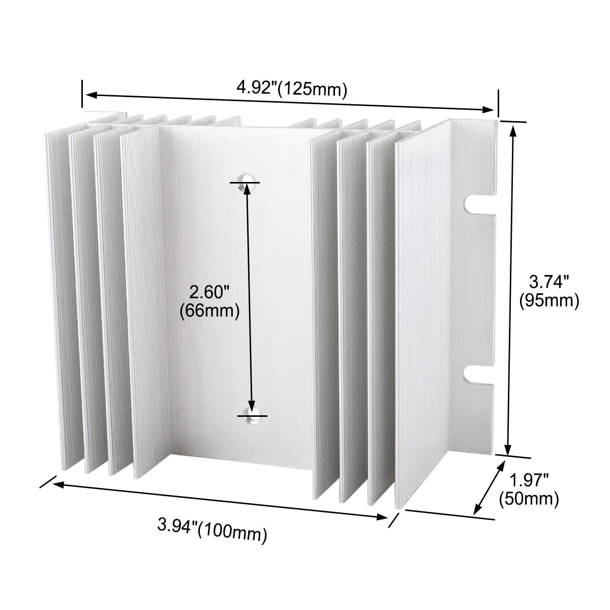 Baomain Bridge Rectifier MDQ-100A 100A 1600V Diode Module with Heat Sinks...