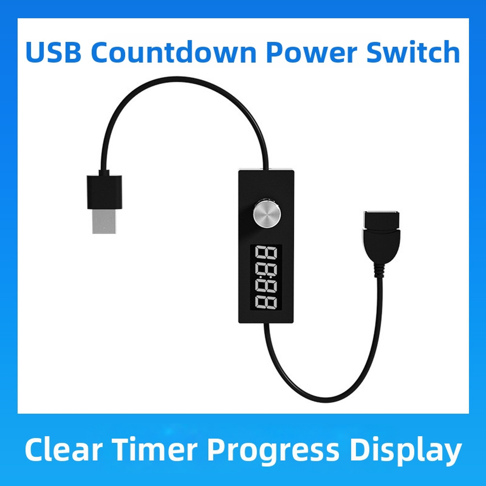 Digital USB Countdown Timer 24 Hour Adjustable with Low Voltage Safe Design