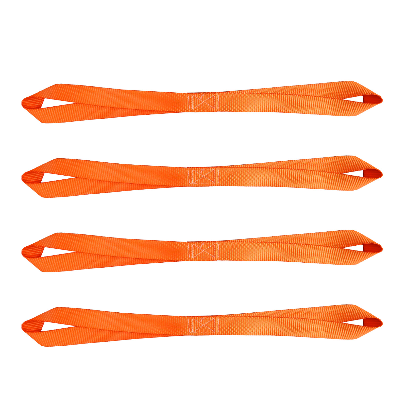 4 Pack 1" x 18" Soft Loop Tie Down Strap Motorcycle Dirt-Bike ATV UTV 800lbs WLL