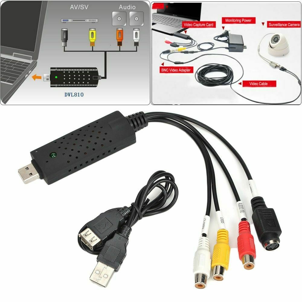 USB Video Capture Card Adapter Fast Charging Compatible Durable Reliable