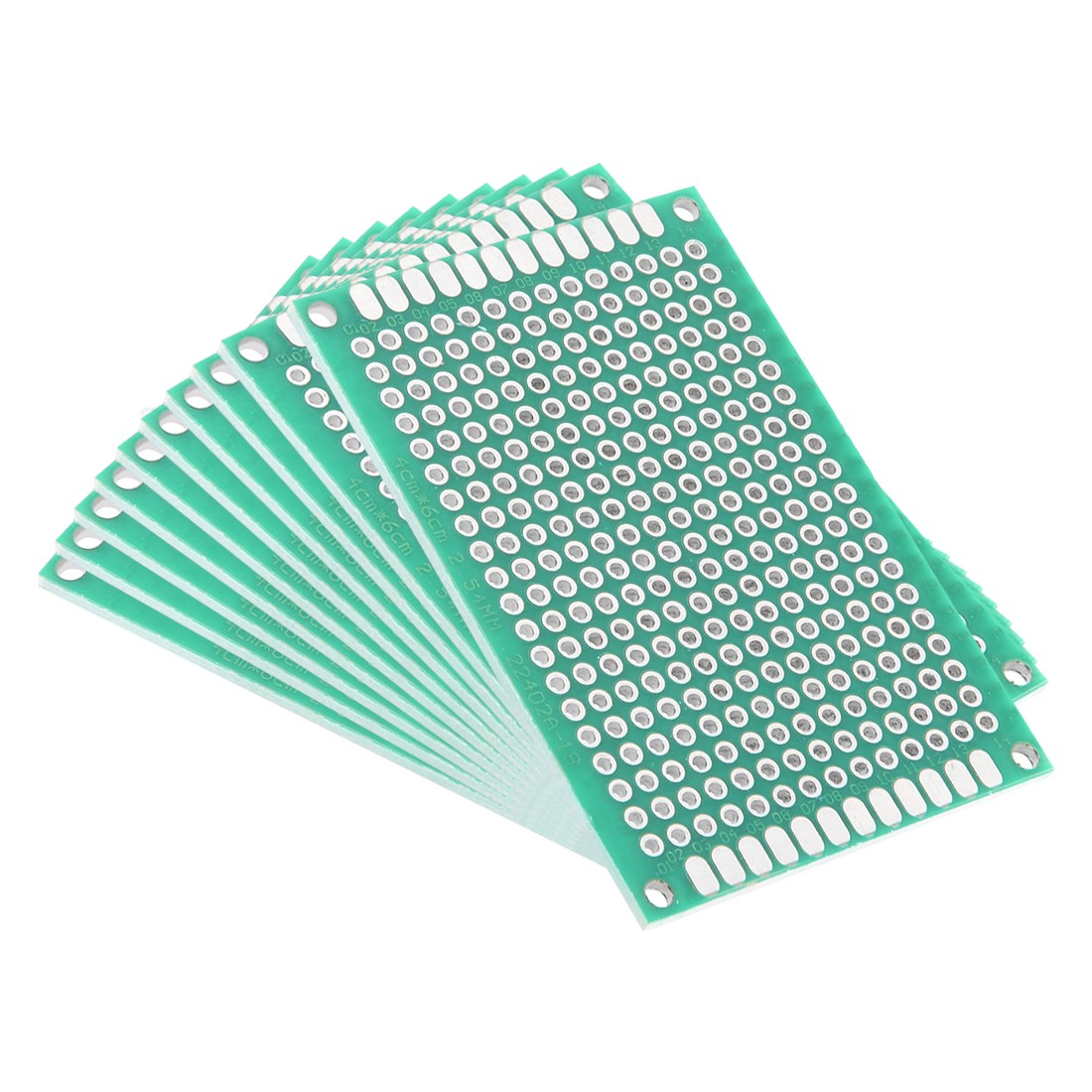 4x6cm Double Sided Universal Printed Circuit Board for DIY Soldering 10pcs