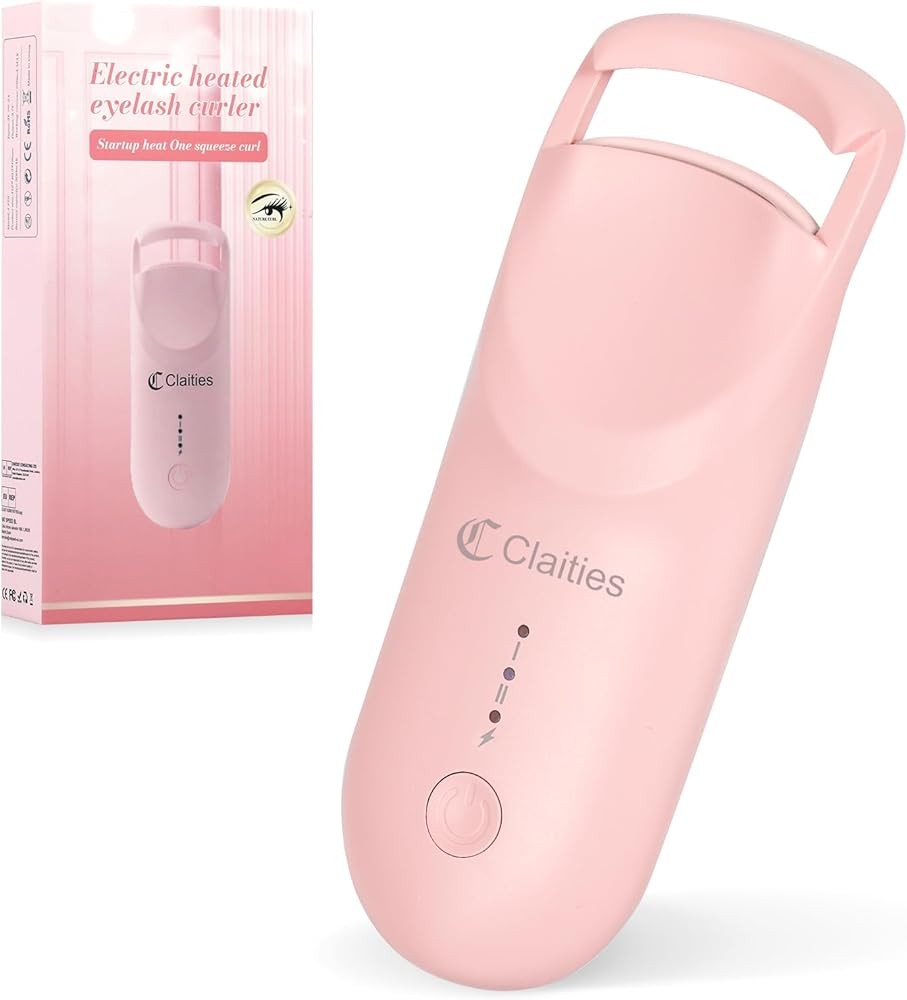 Heated Eyelash Curler - 10s Heat, 3s Curl, Mini Burn-Proof Design with