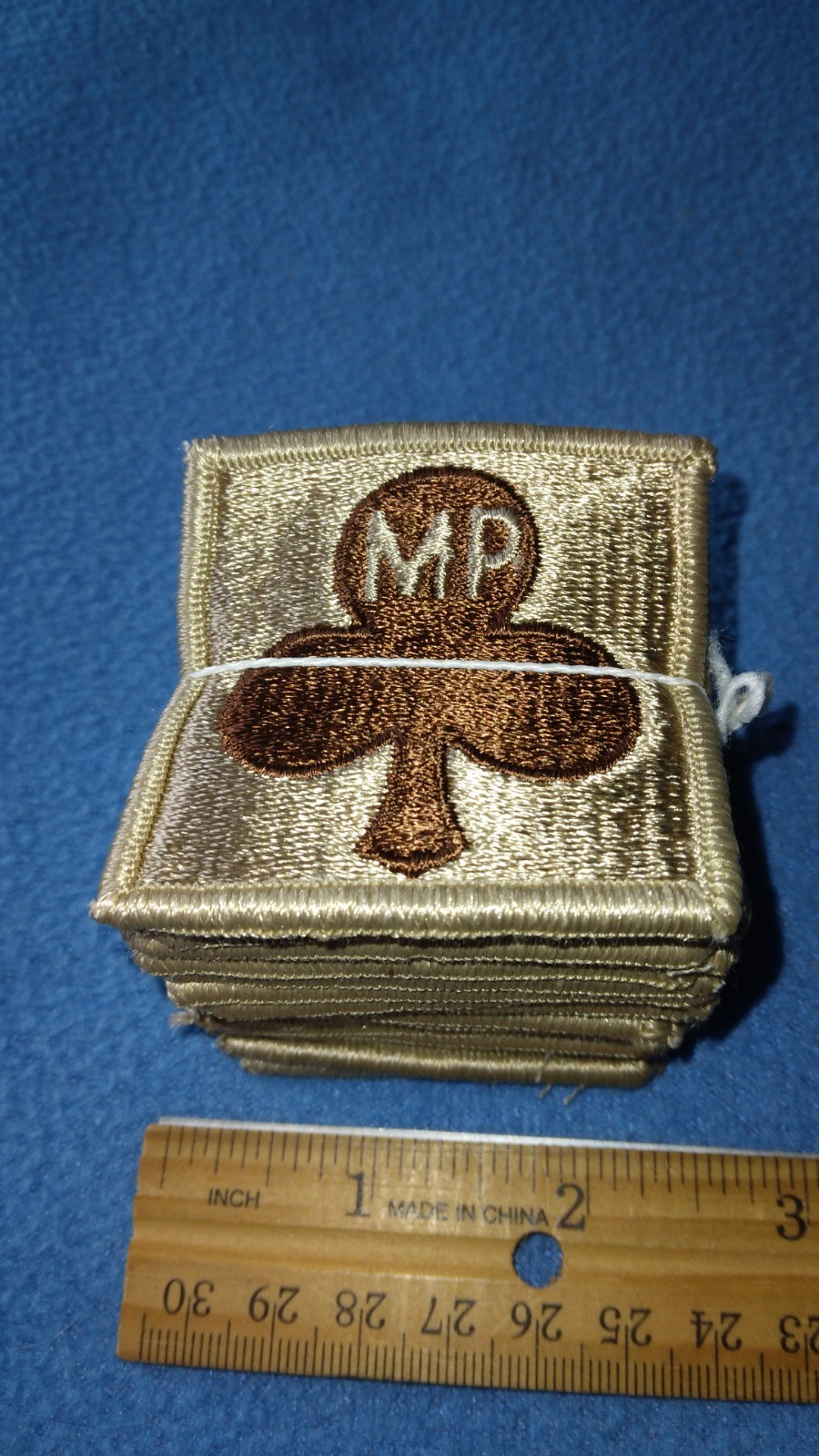 BUNDLE OF 20 - US ARMY MP MILITARY POLICE DESERT HELMET PATCHES - NEW