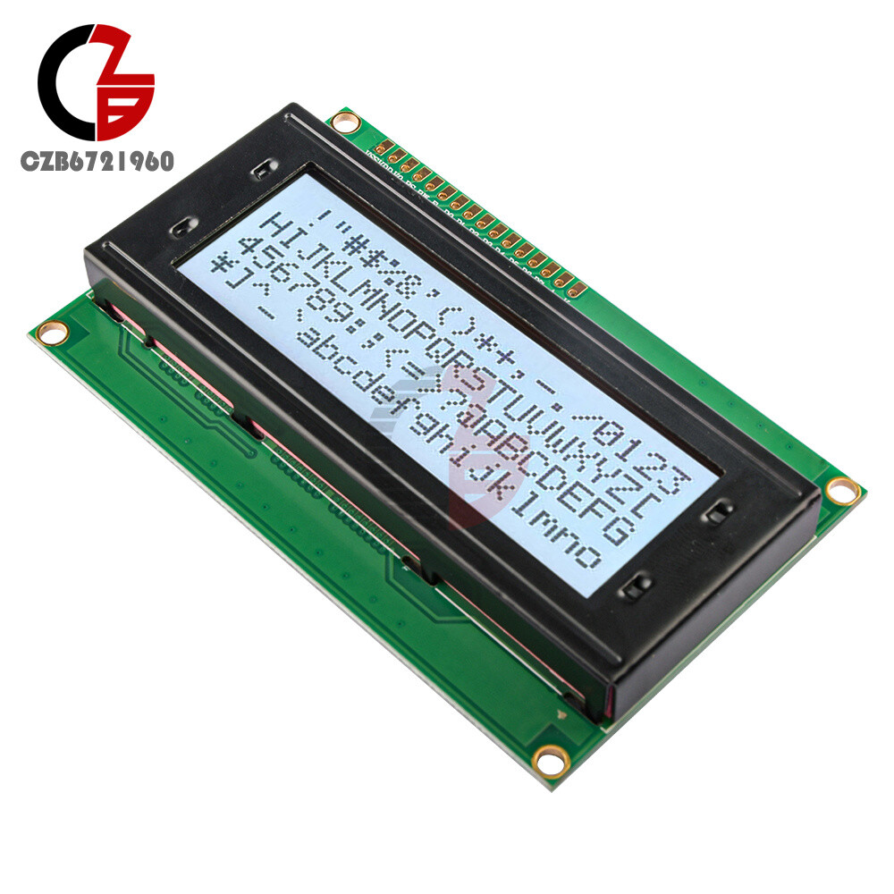 2004A LCD Display Module Character 20x4 Blacklight Display Gray Blue Screen 5V