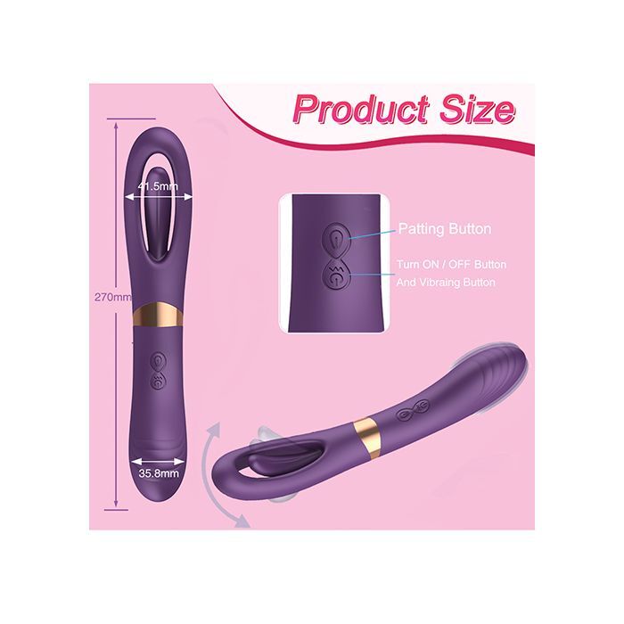Lisa Flicking G-Spot Vibrator Purple