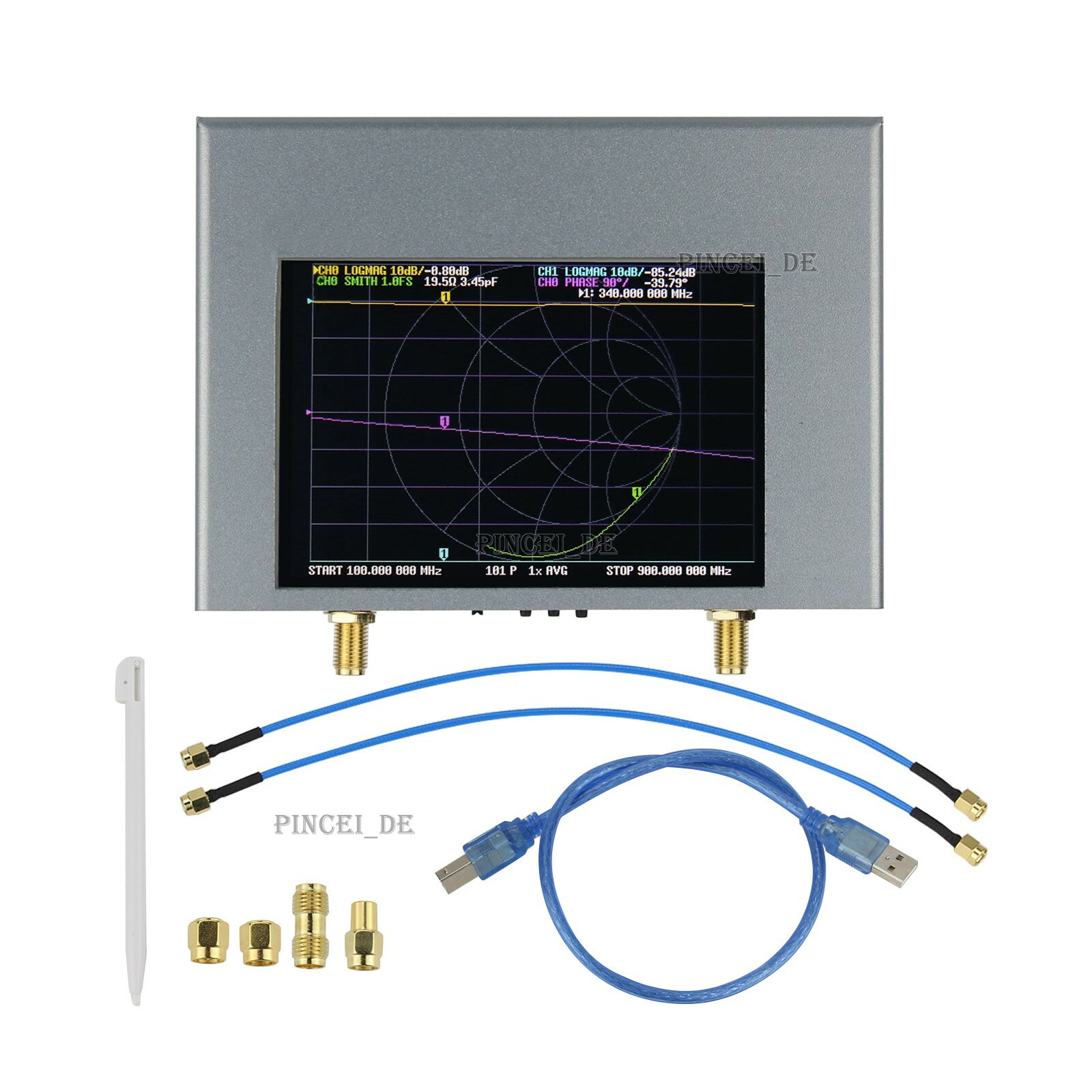 NanoVNA V2 Plus4 Pro 4G Vector Network Analyzer VNA 50KHz-4GHz Antenna Analyzer