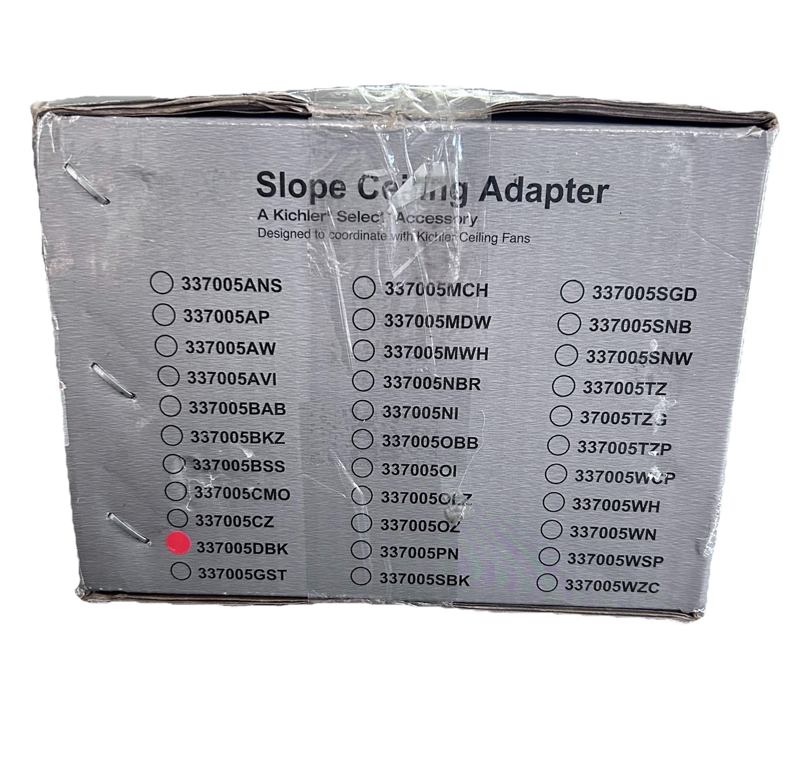 Ceiling Adapter For Fan – New in Box - Black 337005 DBK