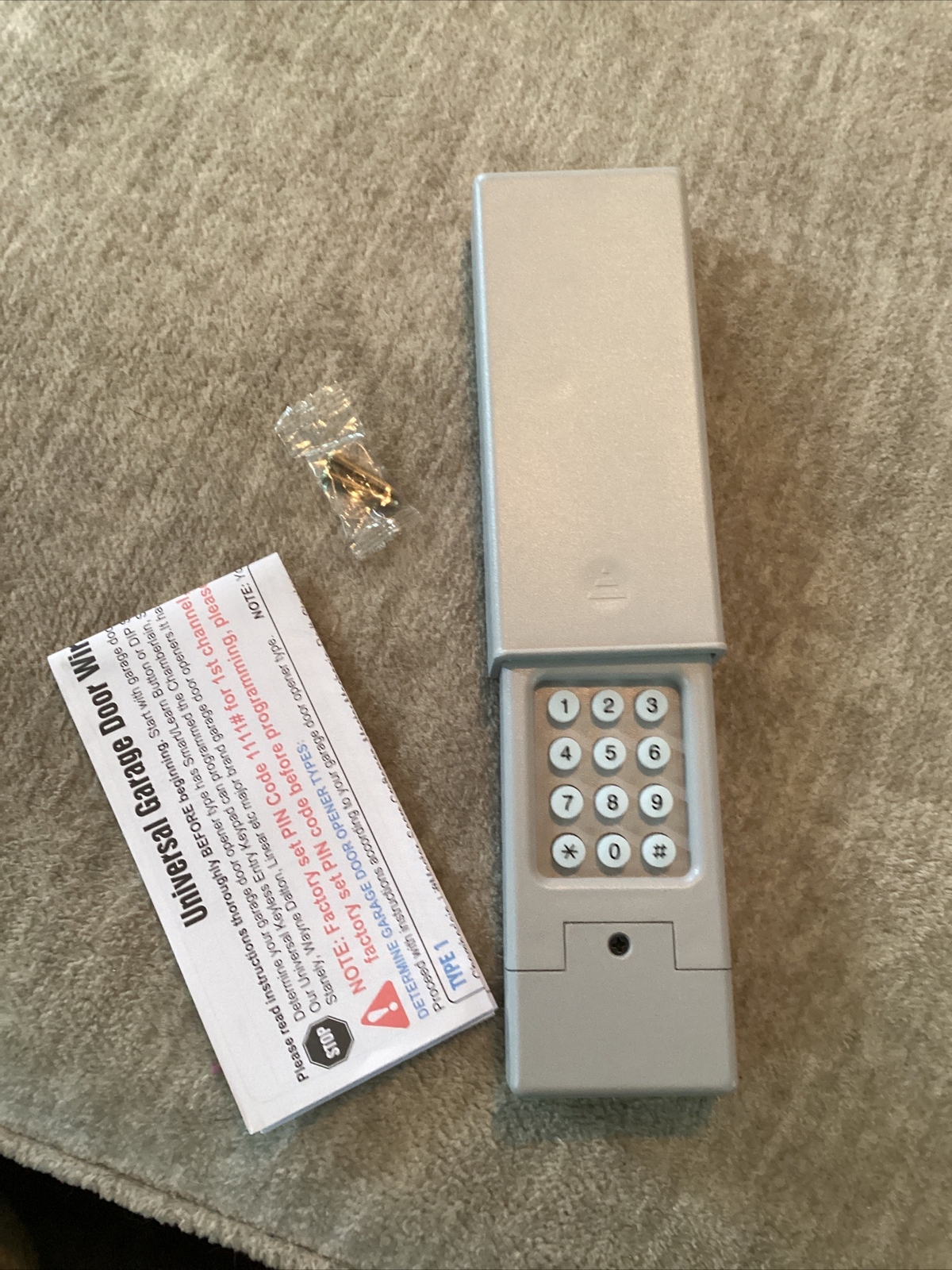 Universal Wireless Keypad Garage Door