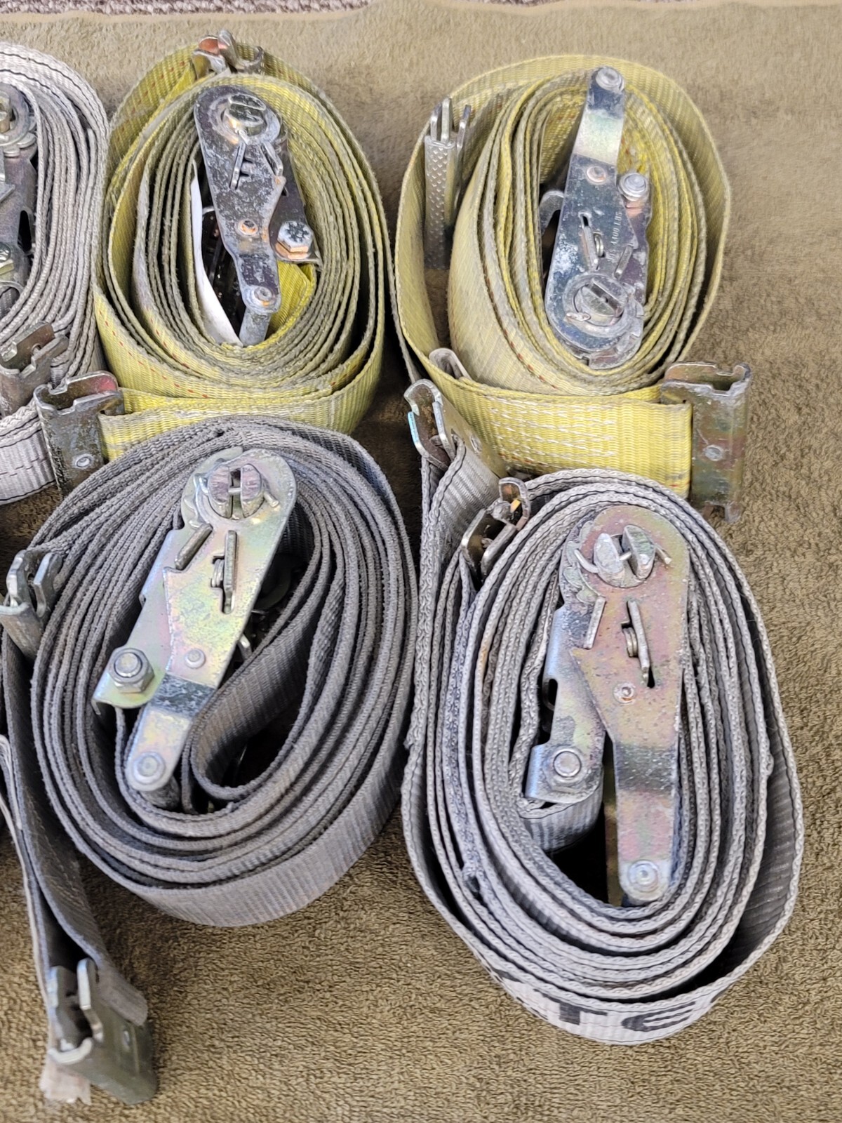 14 Cargo Ratchet Straps Hold Down Tie Down 2" 12' E Track Mytee Uscc US Logistic