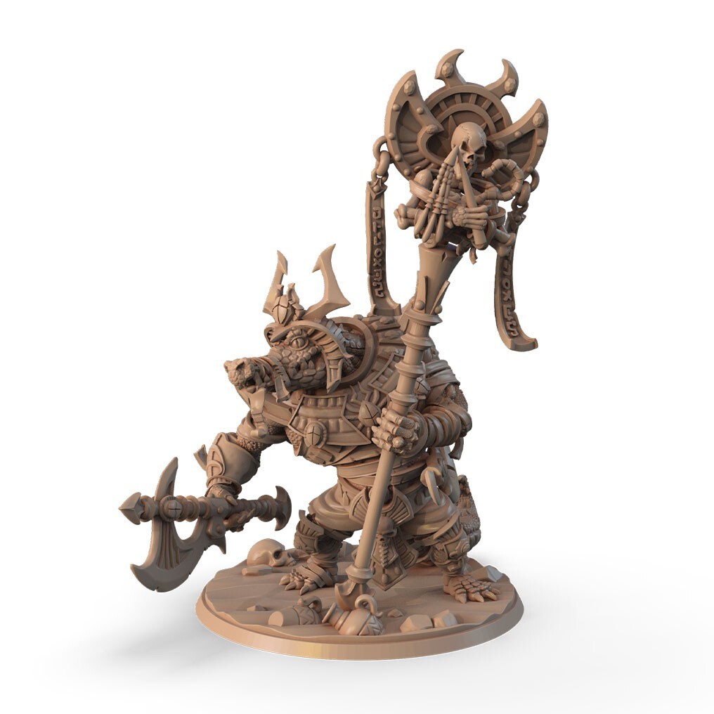 Sobeket - Crocodilian Bannerman - Signum Games - Fantasy Dungeons and Dragons