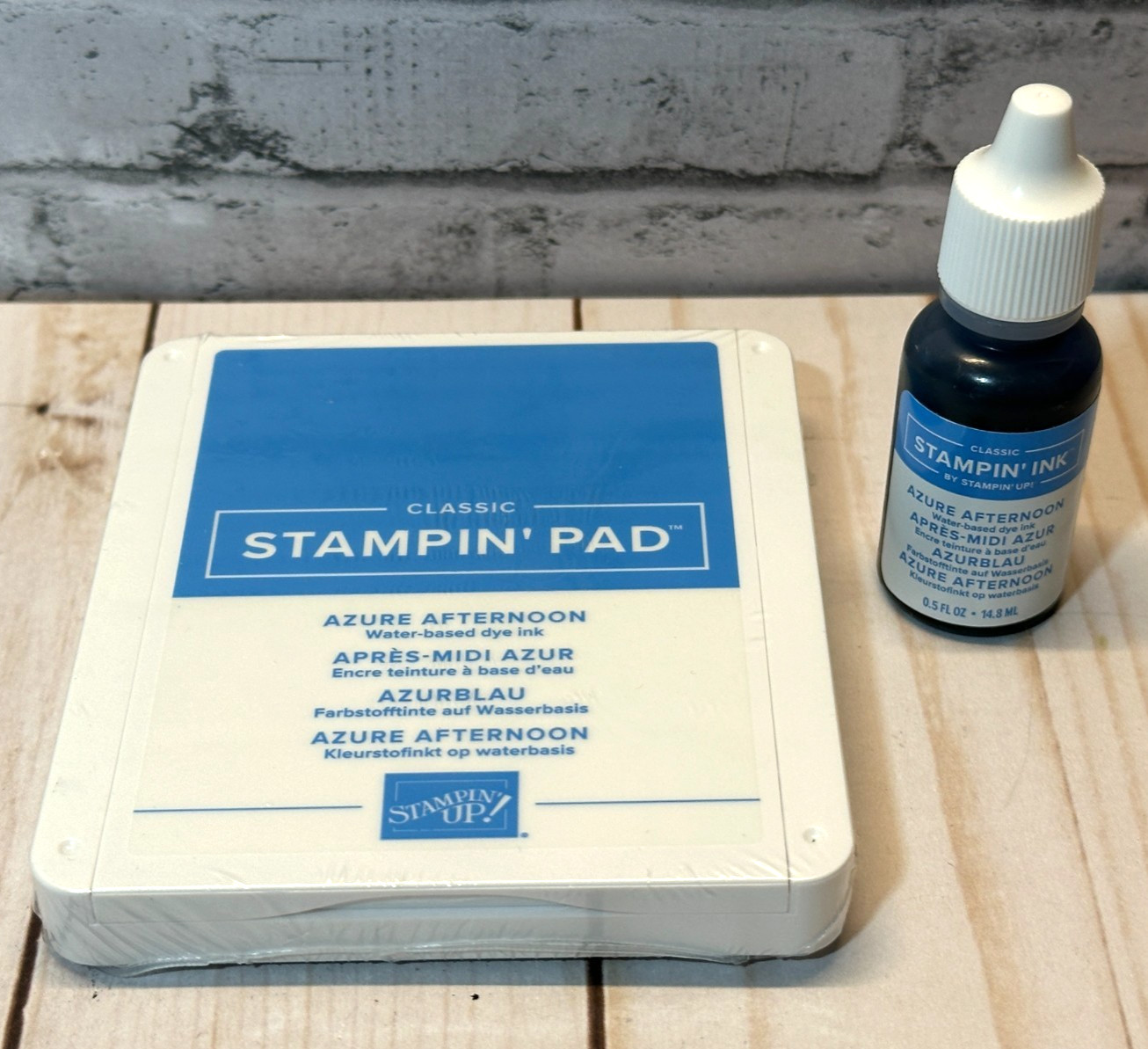 Stampin' Up! AZURE AFTERNOON Classic Ink Pad & Reinker ~ Cardmaking Scrapbooking