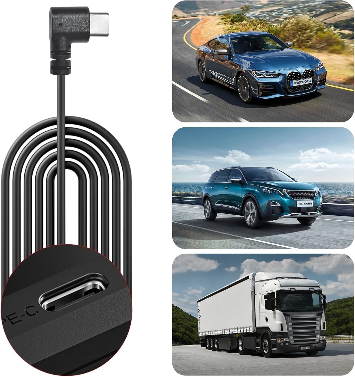 REDTIGER LOGO Dash Camera Acc Multi-Size Hardwire Kit apply to all REDTIGER