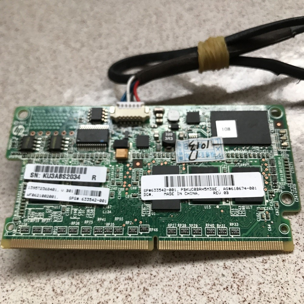HP Smart Array P222 P420 P421 1GB FBWC Cache Module With Battery 633542-001