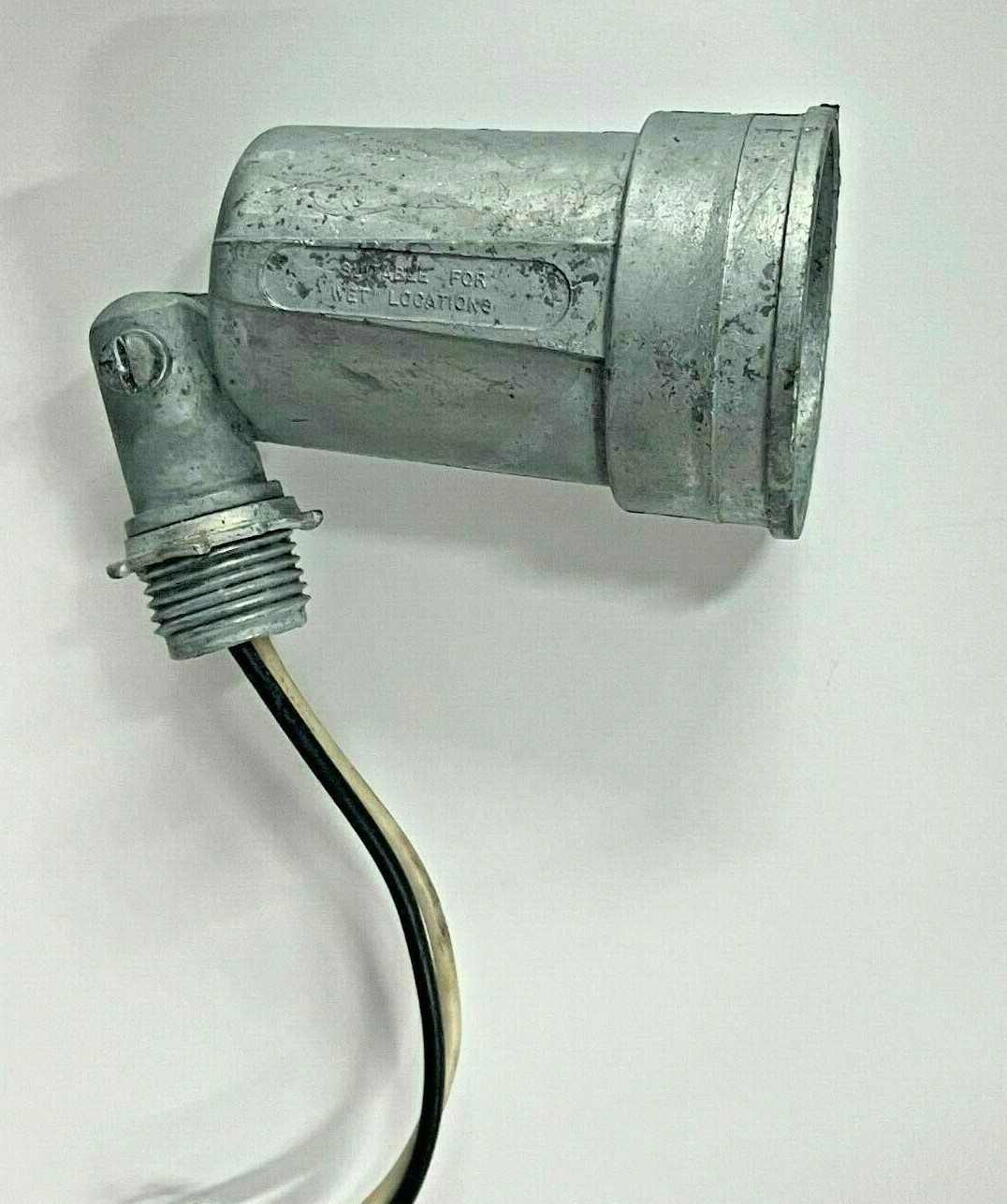 OUTDOOR Open LAMP HOLDER Die Cast Gray Socket FIXTURE Threaded PAR38 NEW WH-1