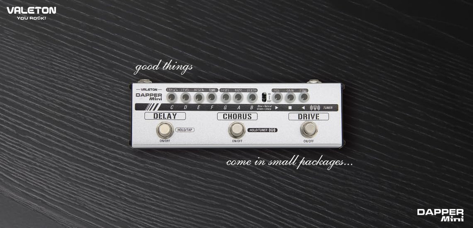Dapper Mini Effects Strip, Mes-1,Silver