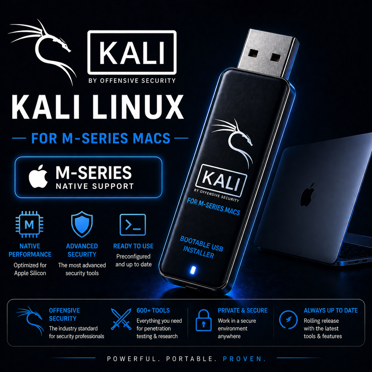 Kali Linux USB for Apple (ARM) M-series | Bootable Live & Install | LATEST