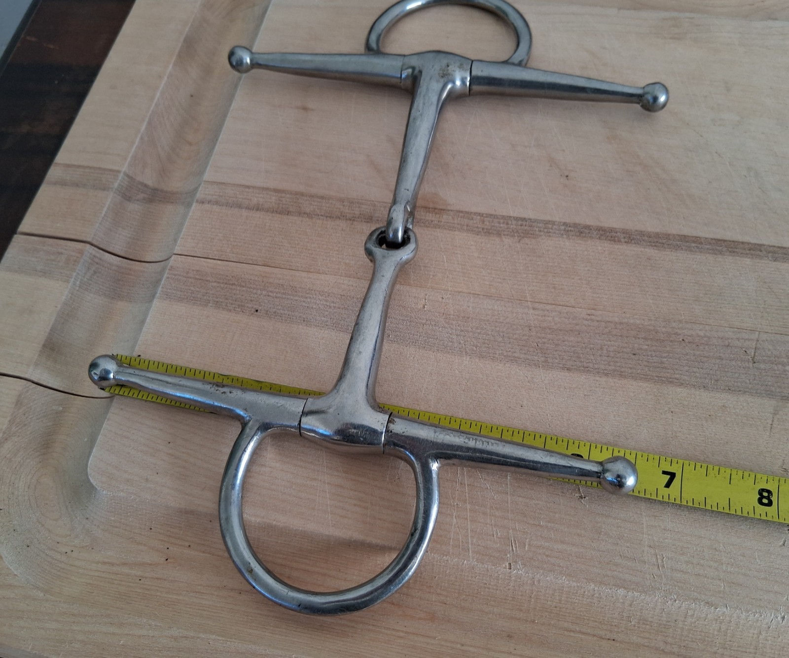 Full Cheek English Horse 5" Jointed Snaffle Bit Stainless Steel