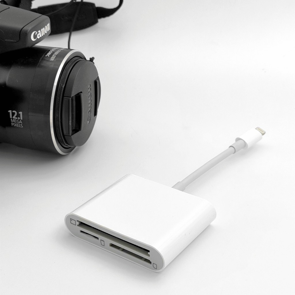 For iPhone 7-14 SD/CF/TF Card Reader CF Adapter Trail Game camera viewer