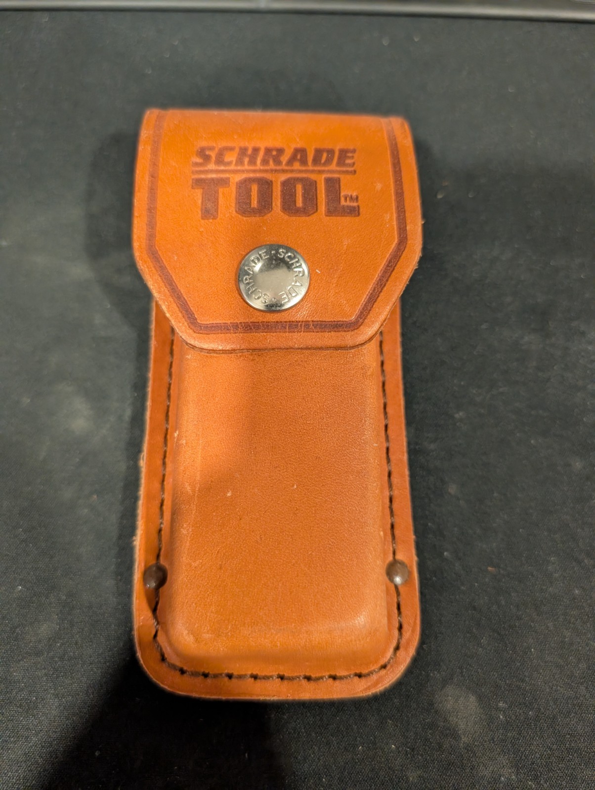 Schrade Tool Brown Leather Sheath (No Knife)  Excellent Multi Tool Pouch