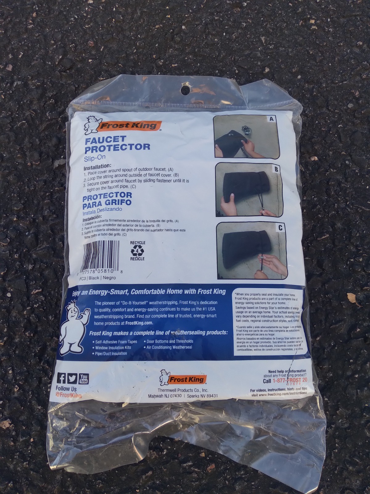 Frost King Faucet Protector Slip on NEW
