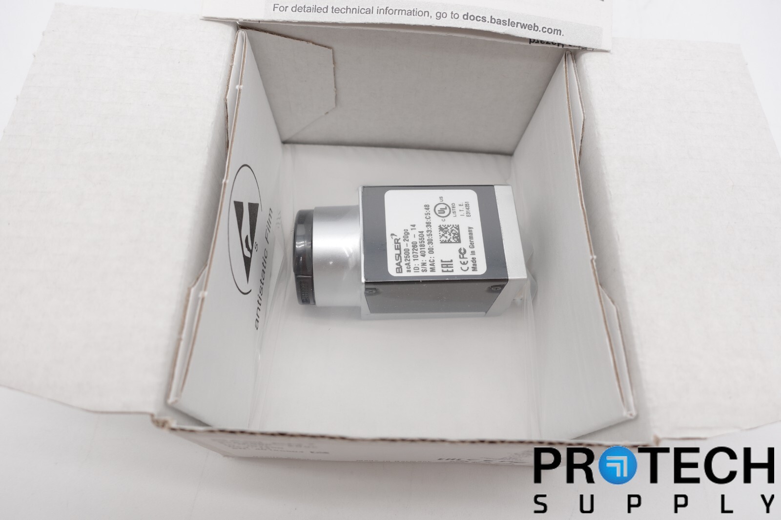 Basler acA2500-20gc Color GigE Camera NEW with WARRANTY SEALED