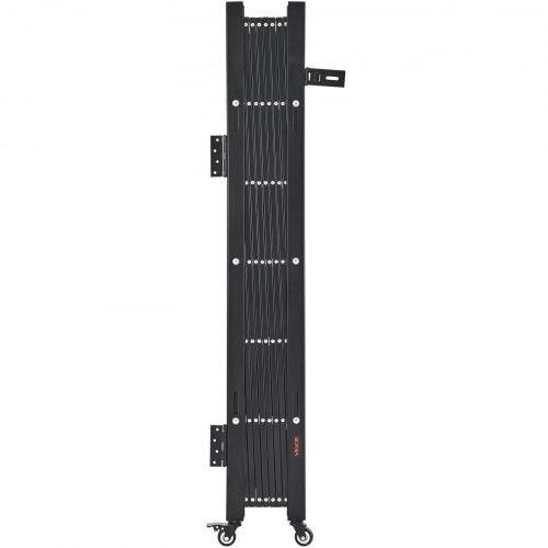 Single Folding Security Gate, Lockable Scissor Gate with 360?° Swivel Caster
