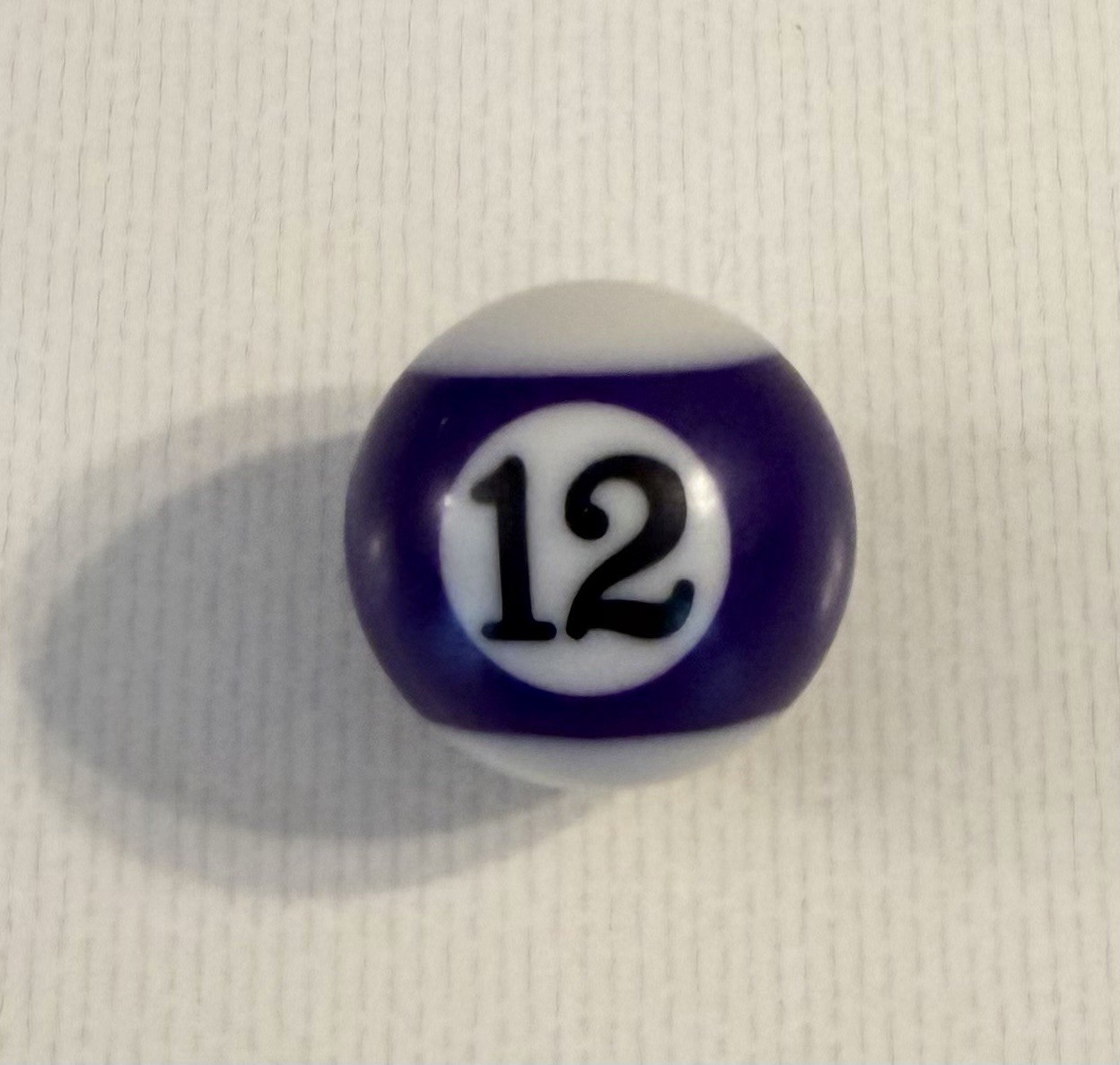 Miniature Pool Ball 1” One Inch 12 Purple Ball Mini Billiards Replacement