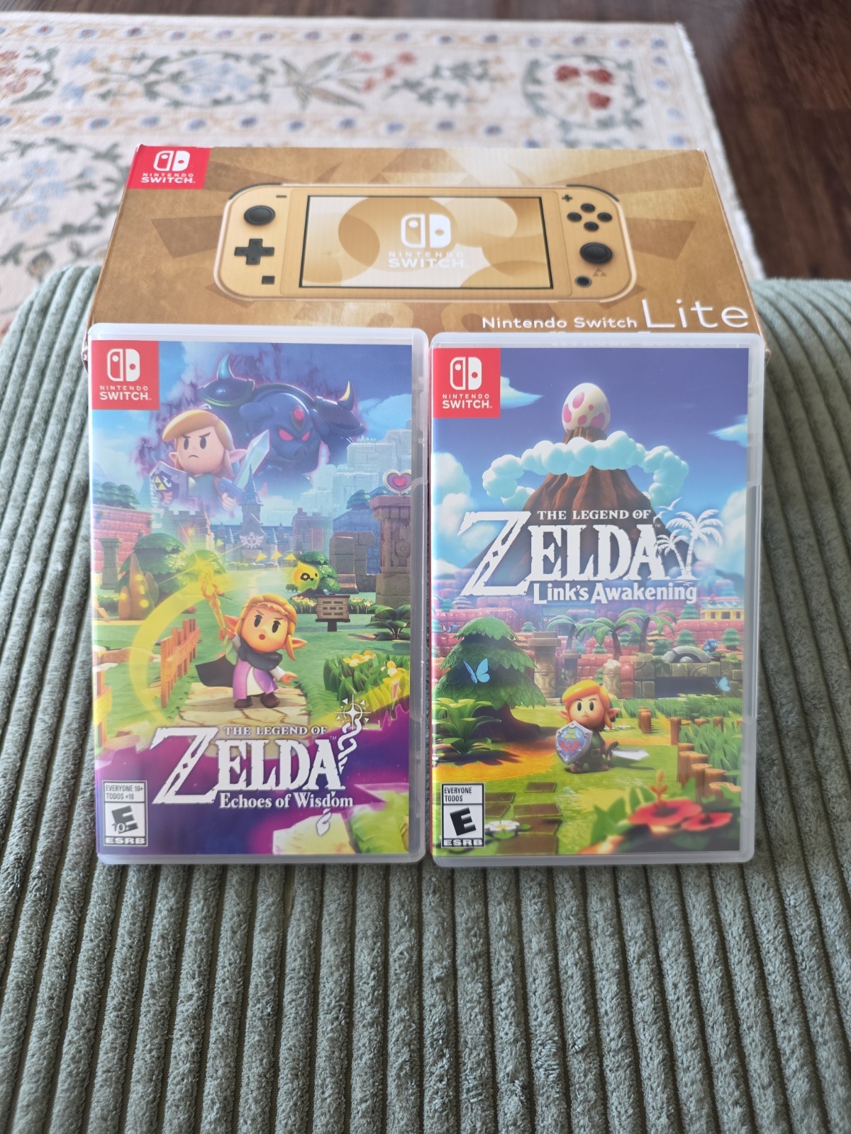 Nintendo Switch Lite Legend of Zelda Hyrule Edition Bundle With Zelda Games