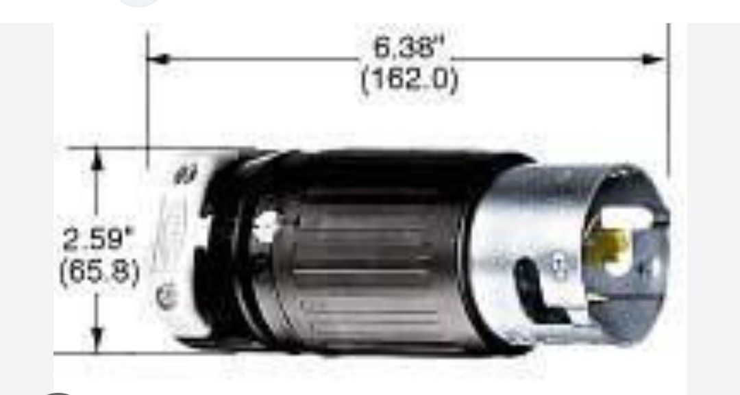 Hubbell 50A C Locking Plug - CS6365C