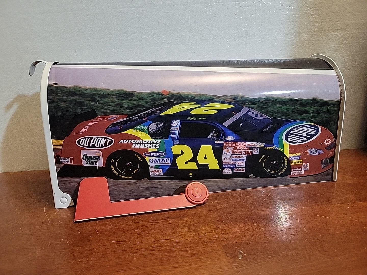 NASCAR Jeff Gordon #24 Official U.S. Mail 19" Metal Mailbox See Photos