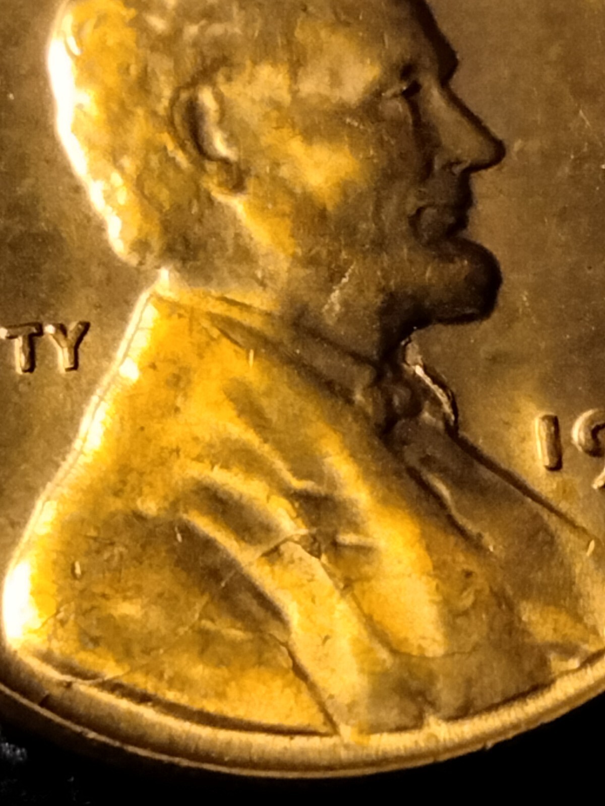 1956 P Lincoln Wheat Cent Retained Die Breaks Die Breaks