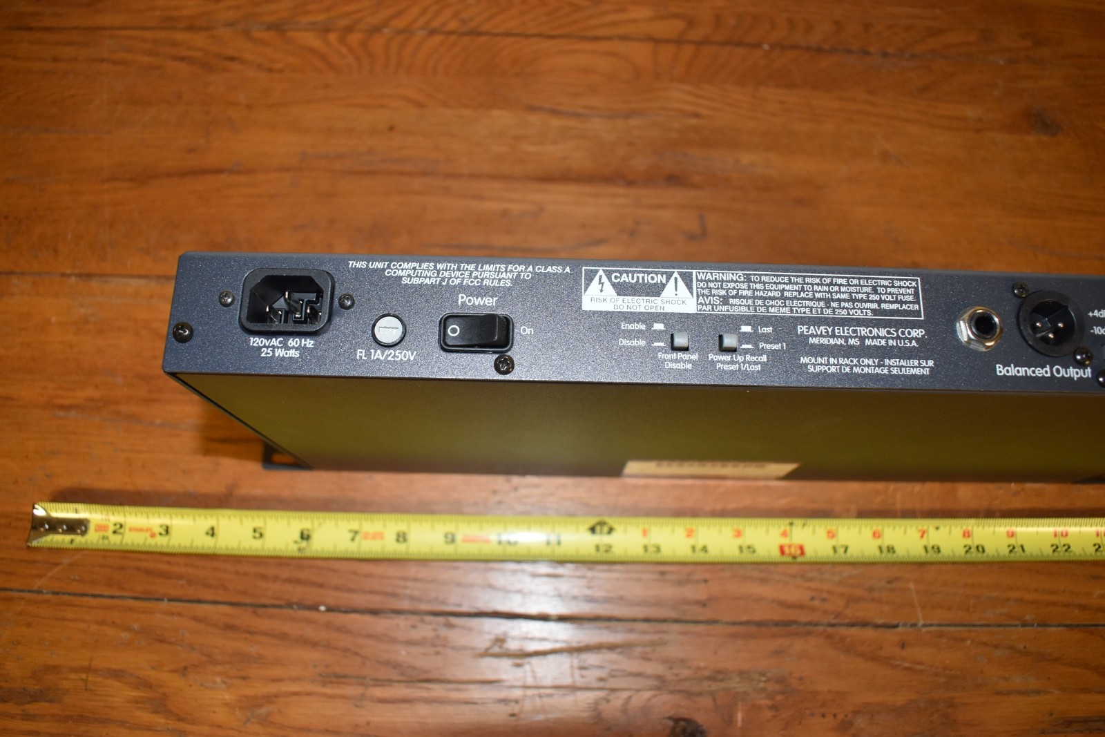 PEAVEY FEEDBACK FERRET 24 BIT DYNAMIC ANTI-FEEDBACK SYSTEM USED