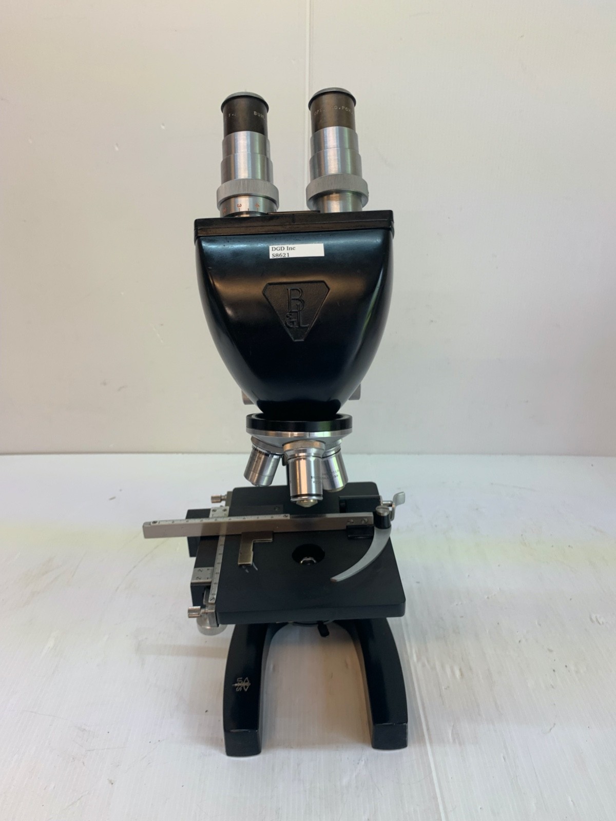 Bausch & Lomb Microscope Binocular With 3 Objectives HB1196 S8621