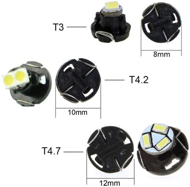 Jtech 10x T4/T4.2 Neo Wedge Dash A/C Climate Control HVAC Switch LED Light Bulb