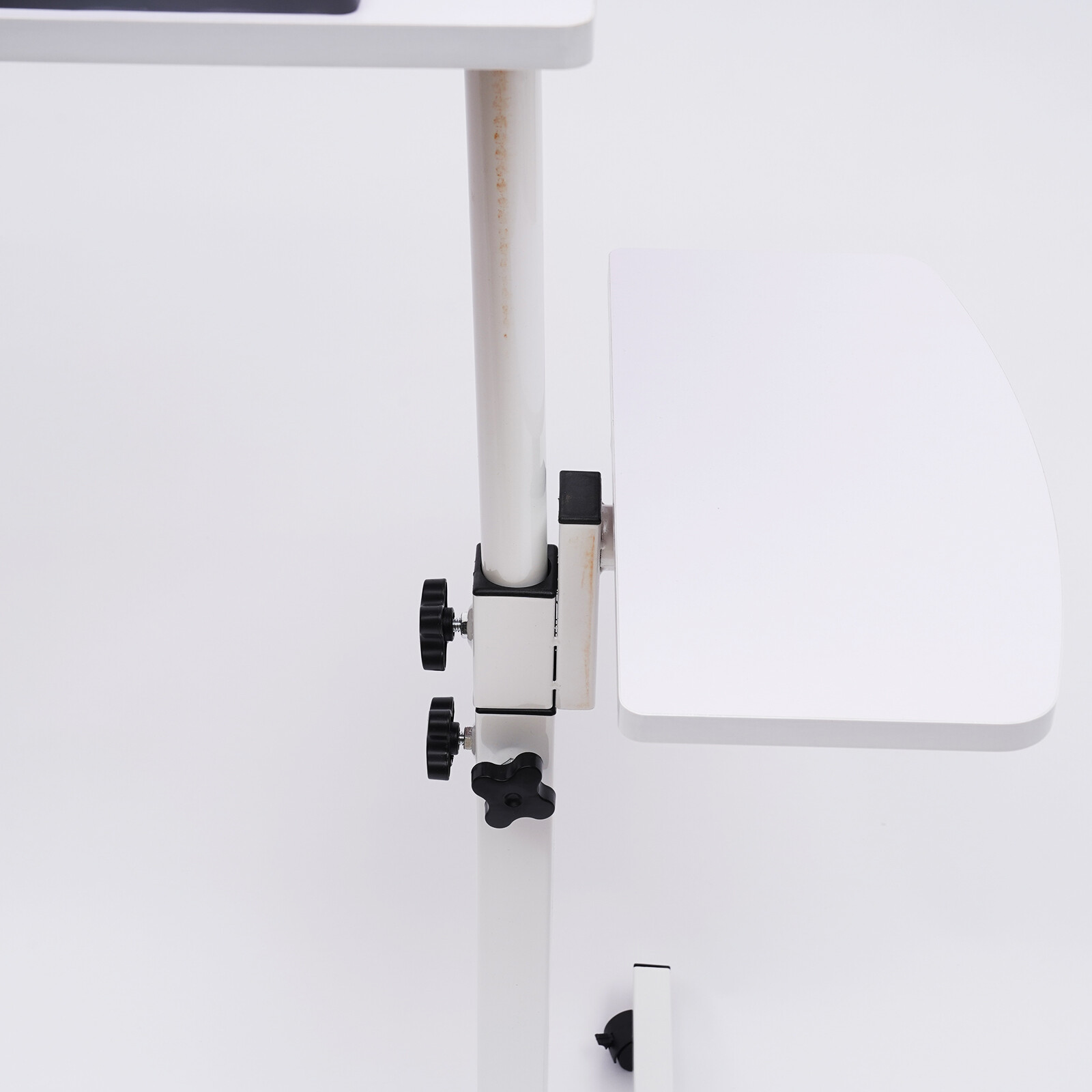 Office Laptop Desk Rolling Table Computer Mobile Stand Adjustable Portable NEW