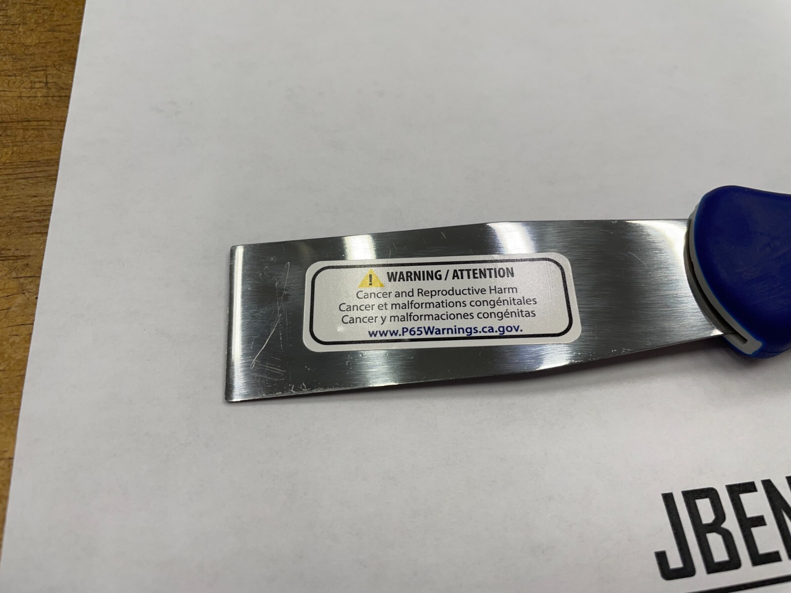 Blue-Point Tools NEW Soft Grip Flexible Straight Putty Knife / Scraper PK52A