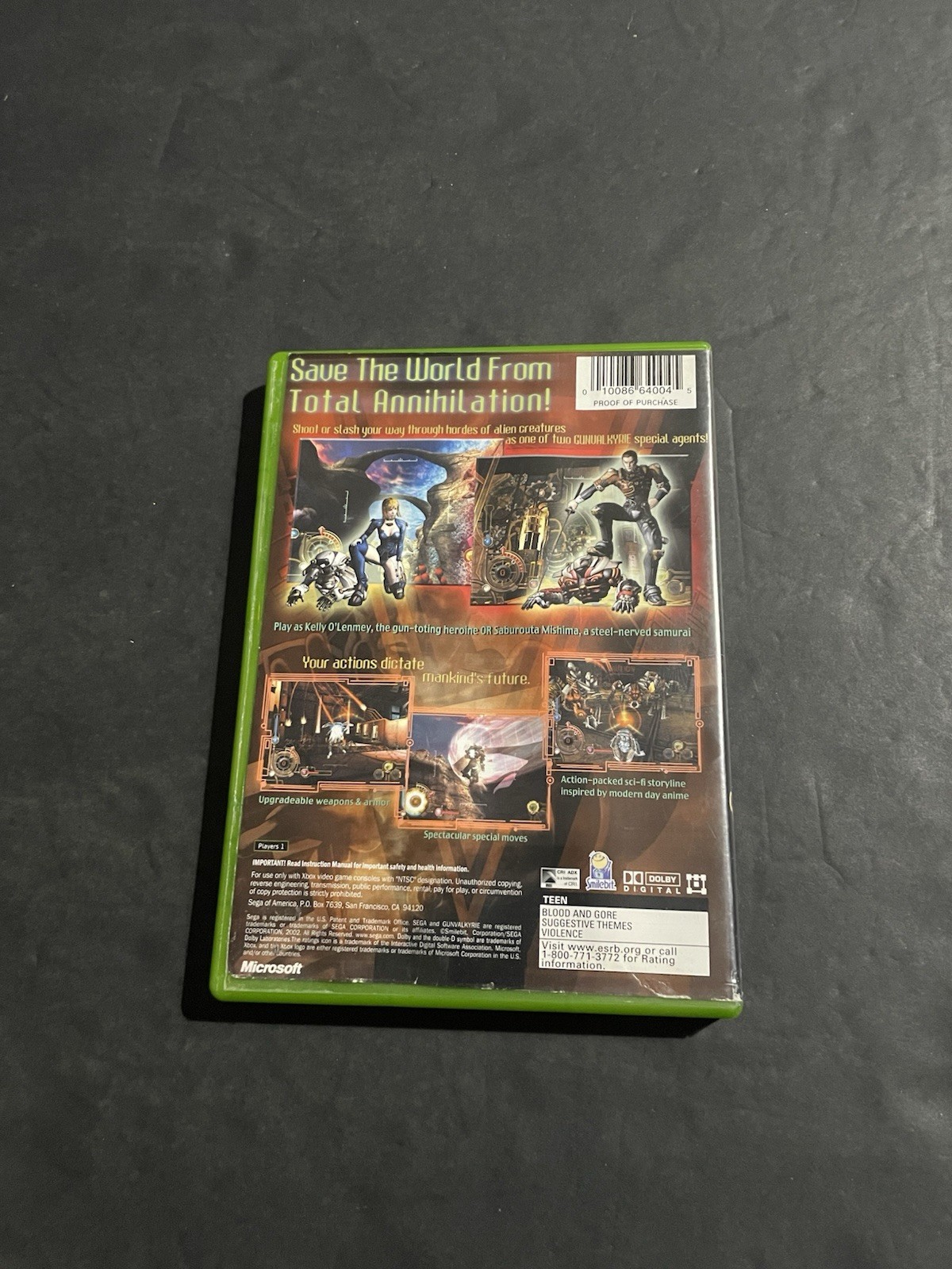 gunvalkyrie xbox Case only