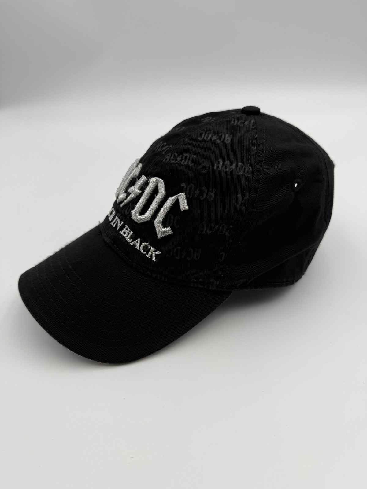 AC/DC Back in Black Baseball Cap "High Voltage" Embroidered Adjustable