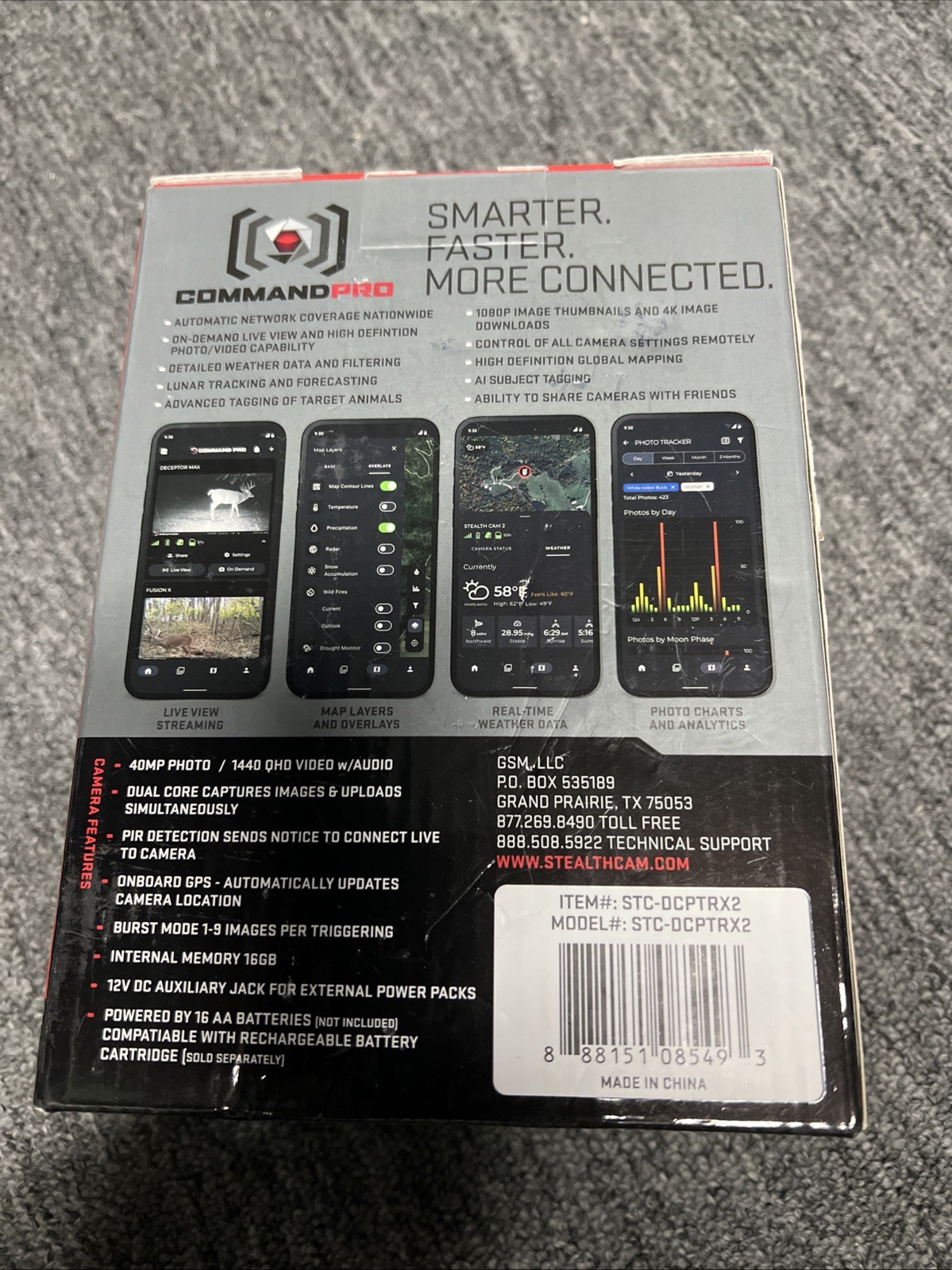 Stealth Cam Deceptor Max 2.0 No Glo Cellular Trail Camera (STC-DCPTRX2)