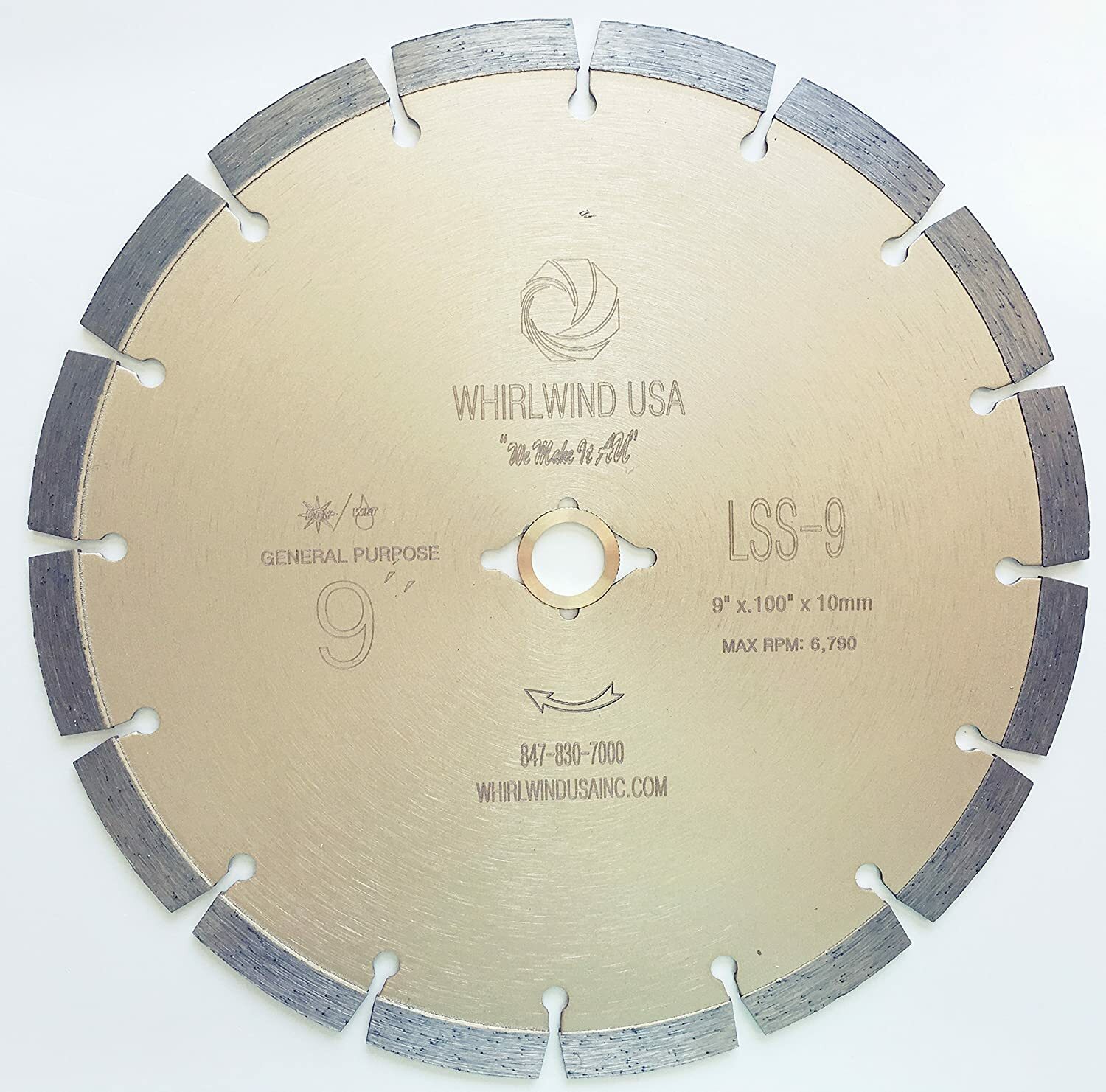 9" Diamond Saw Blade Dry or Wet for Concrete Stone granite Brick Masonry
