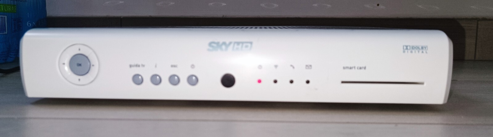 SKY HD DECODER PEACE DS 820 NS + POWER CABLE + WORKING SCART CABLE