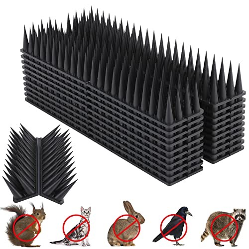 Bird Deterrent Spikes, 20 Packs Raccoon Squirrel Repellent for Outdoor Fences