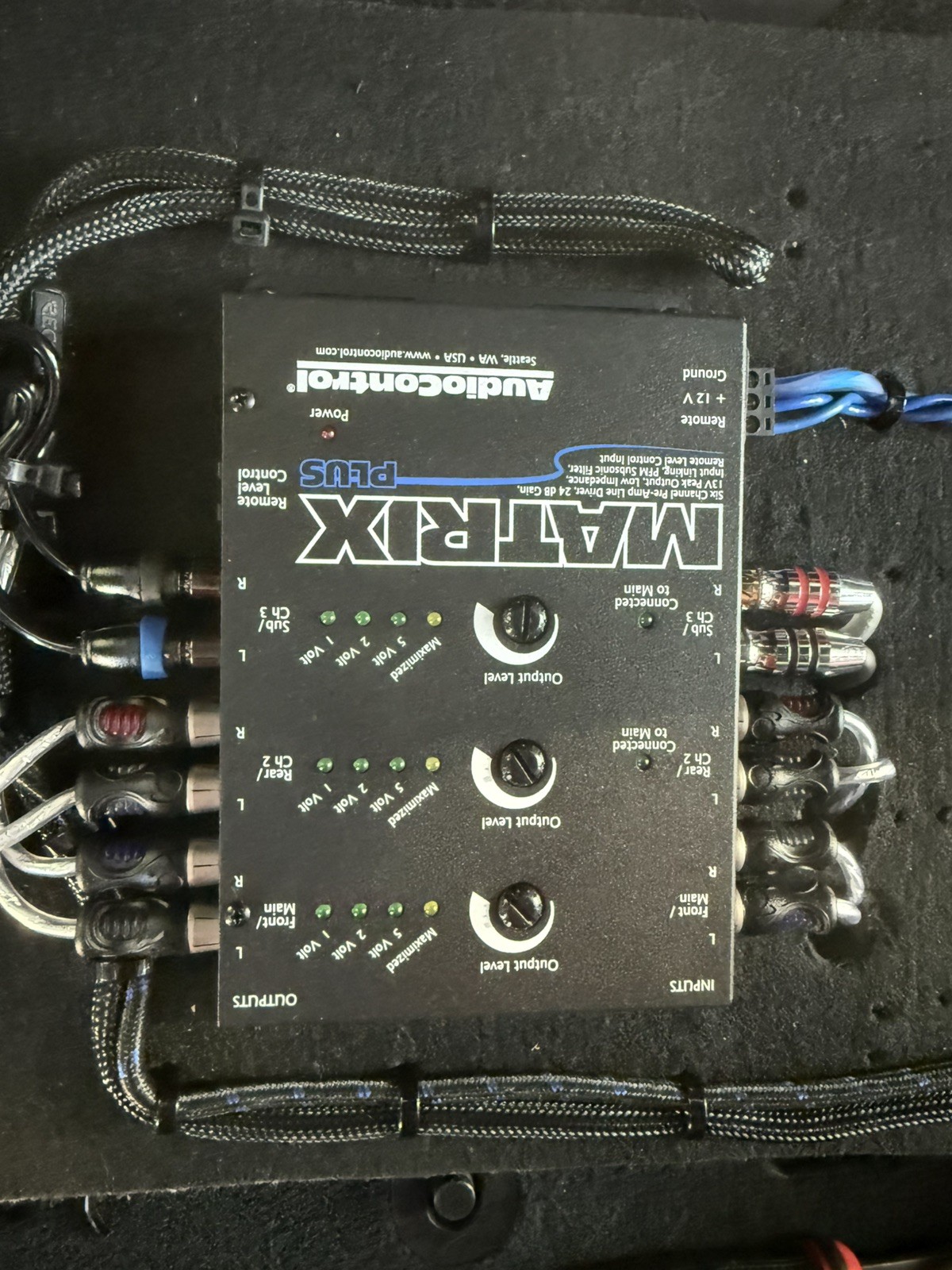 NEW Audio Control Matrix Plus, 6-Channel Line Driver, BLACK.
