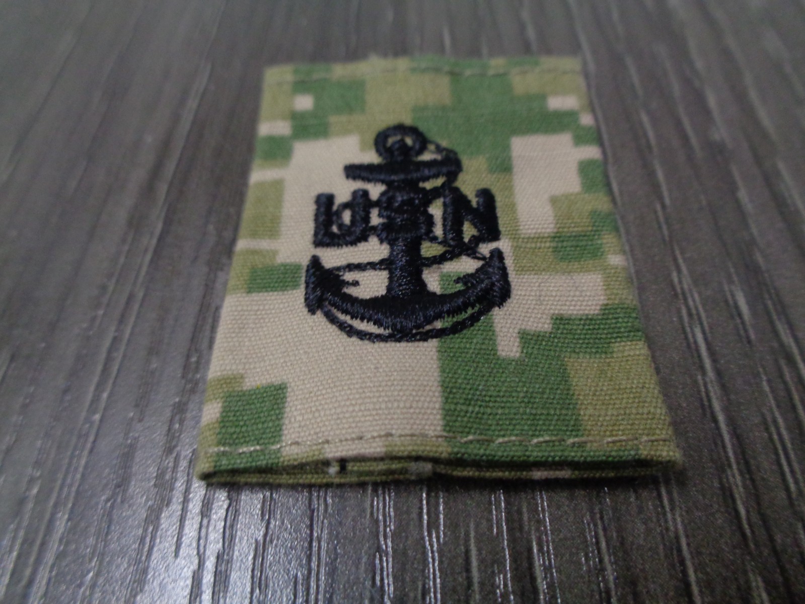 USN CHIEF RANK COVER CAP DEVICE E7 GREEN  COMBAT TYPE iii GREEN