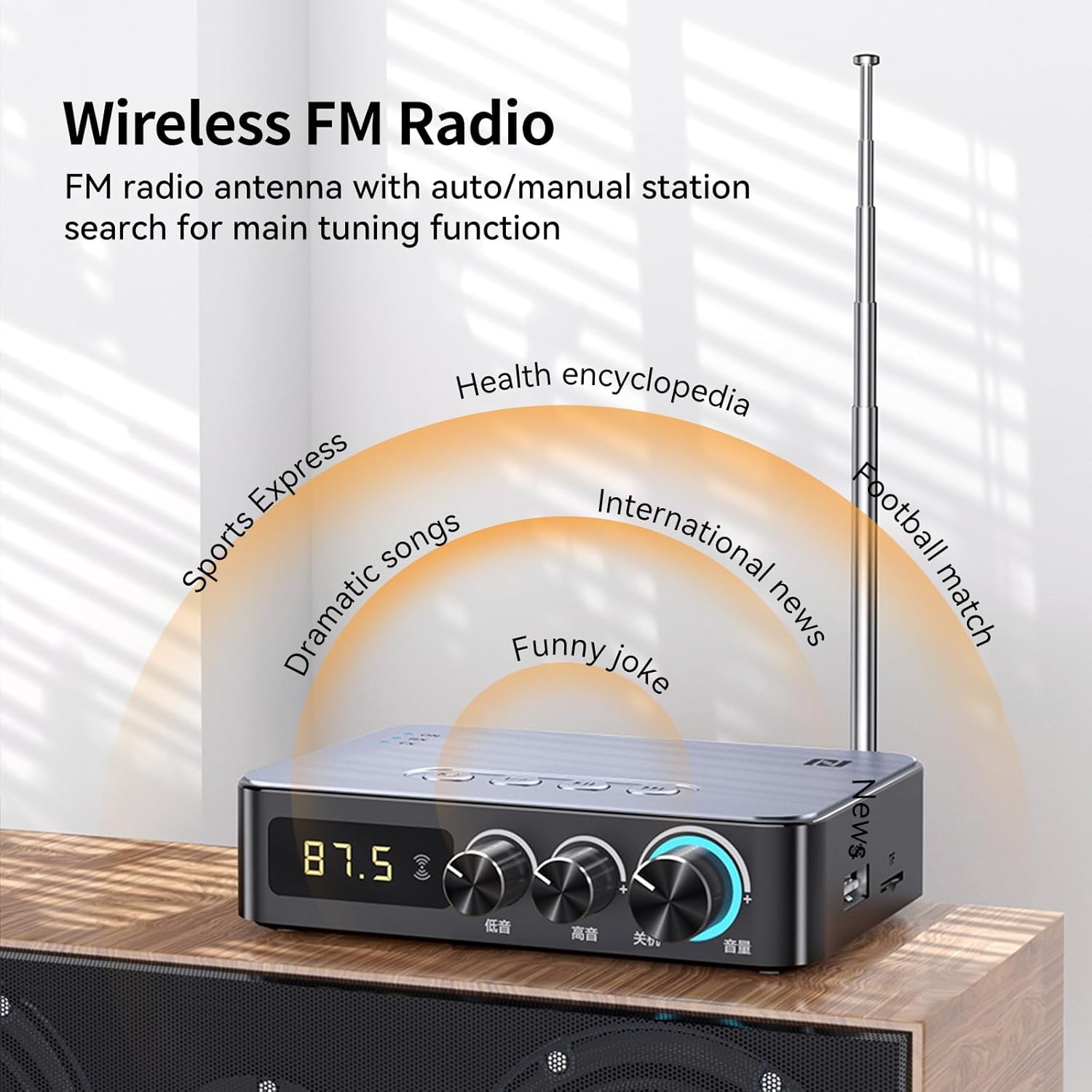 3-in-1 Bluetooth 5.1 Transmitter Receiver Long Range Adapter for TV Home Stereo