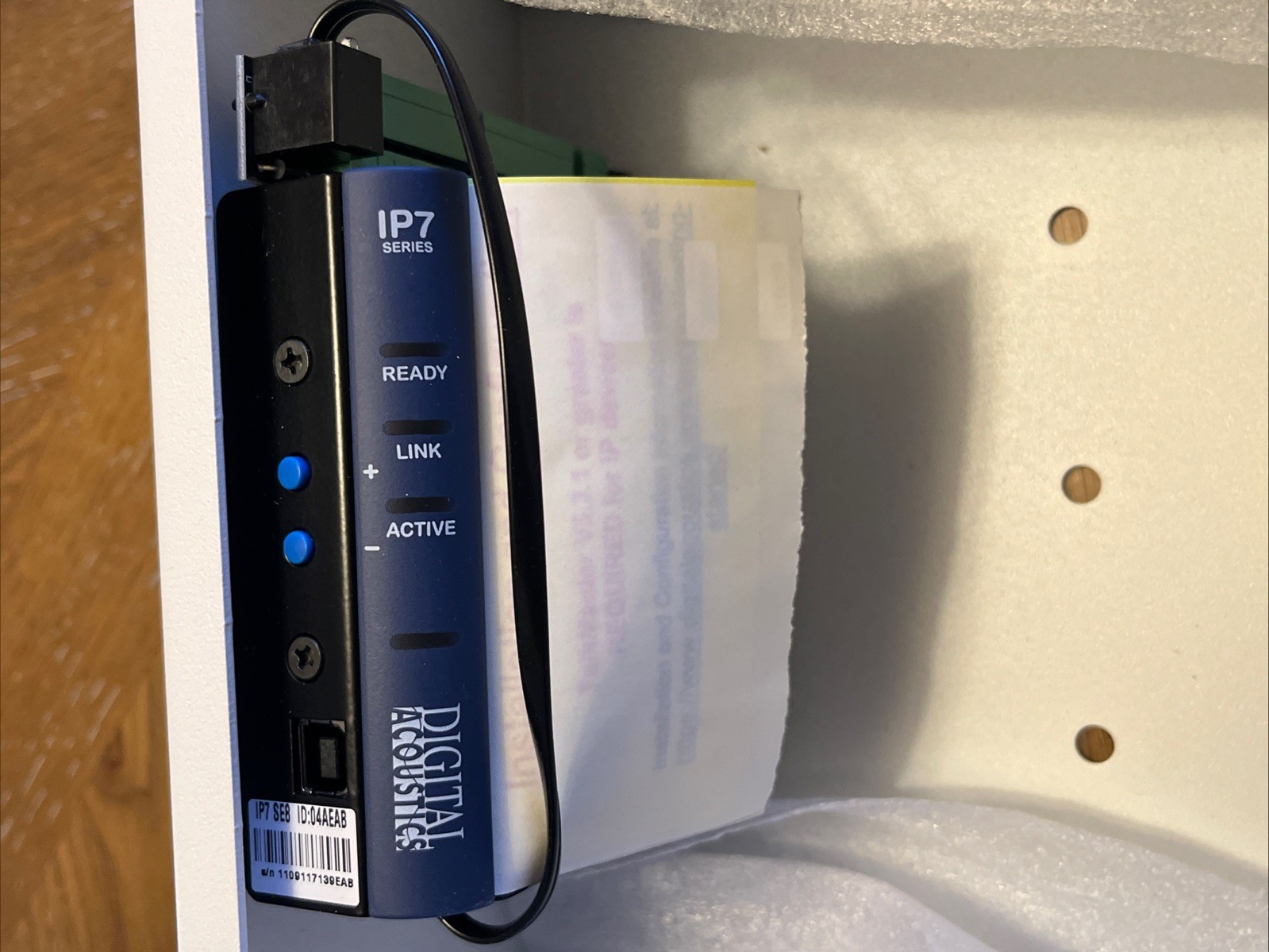 Quam QM-IP-SYS-1VP Square Wall Mount Loudspeaker w/ Digital Acoustics IP7-MSR
