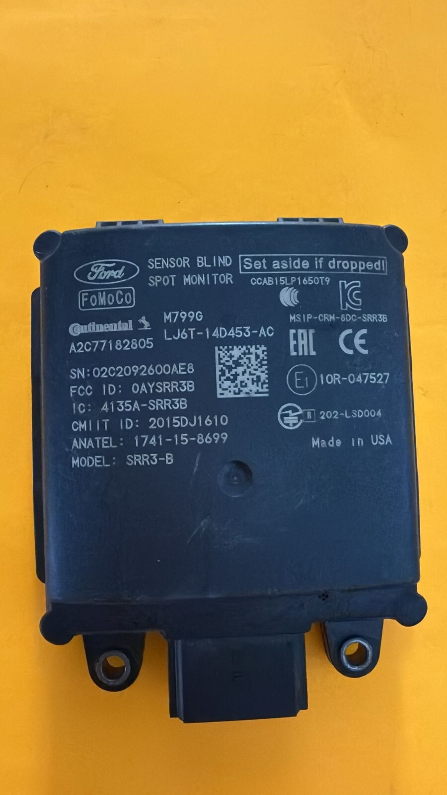 20 22 24 FORD ESCAPE REAR BLIND SPOT RADAR MODULE LJ6T 14D453 AC