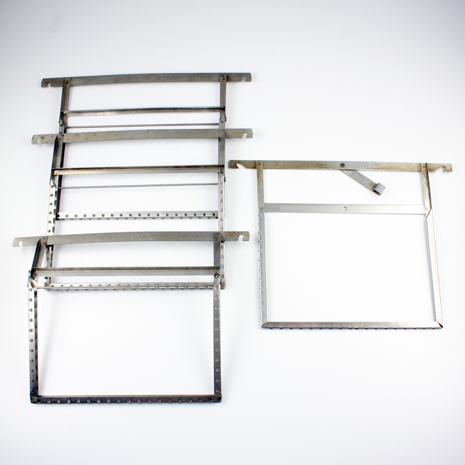 Four Stainless 5x7" Film Processing Hangers, 3 Kaye, 1 Urell
