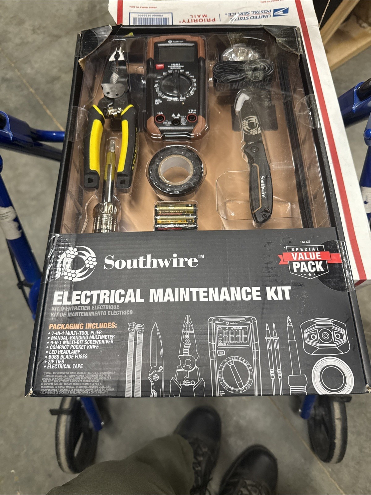Southwire EM-KIT 8pc Electrical Maintenance Tool Kit w Multimeter