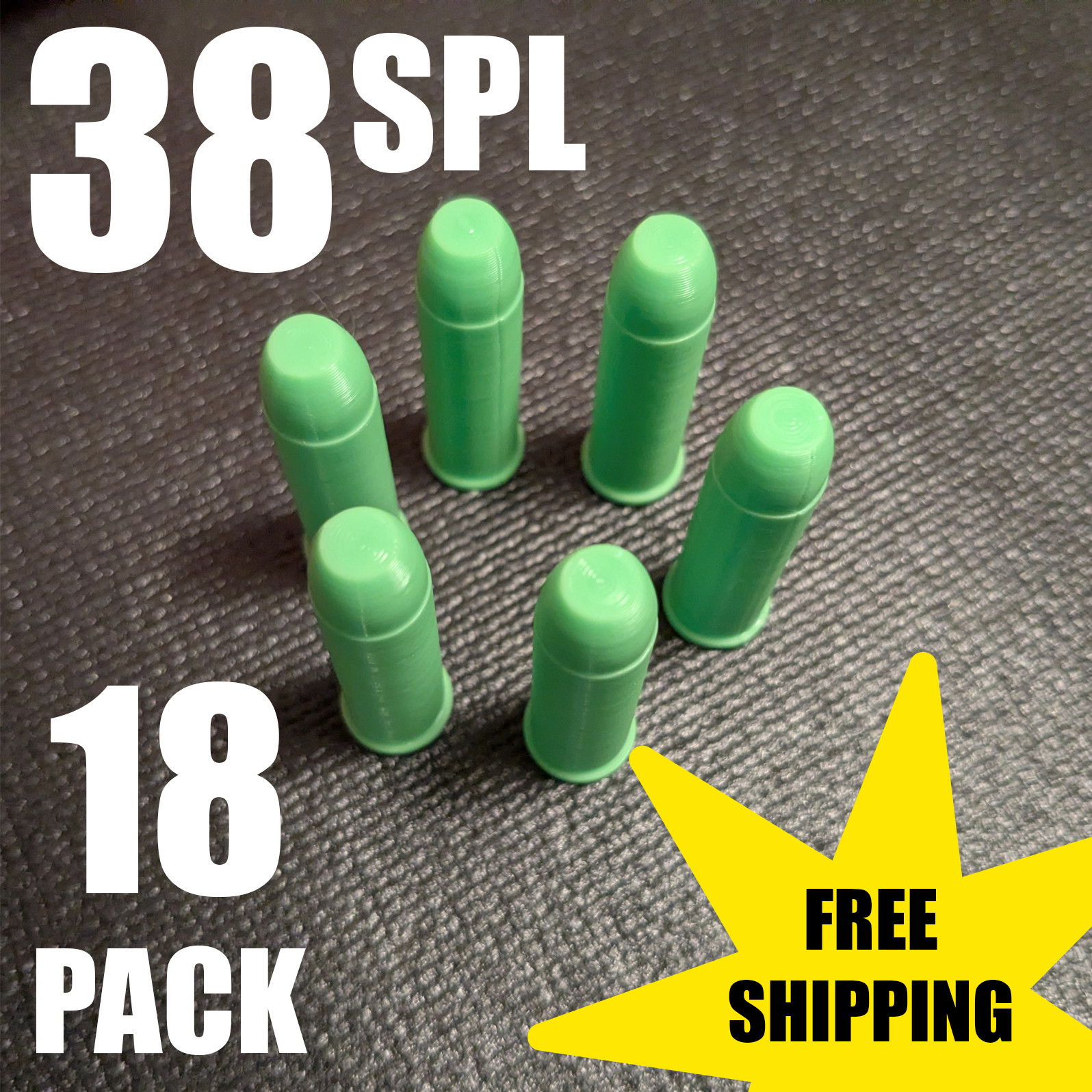 38 Special 38pl Snap Caps (18pack) - Dry Fire Safety Training Dummy Rounds *USA